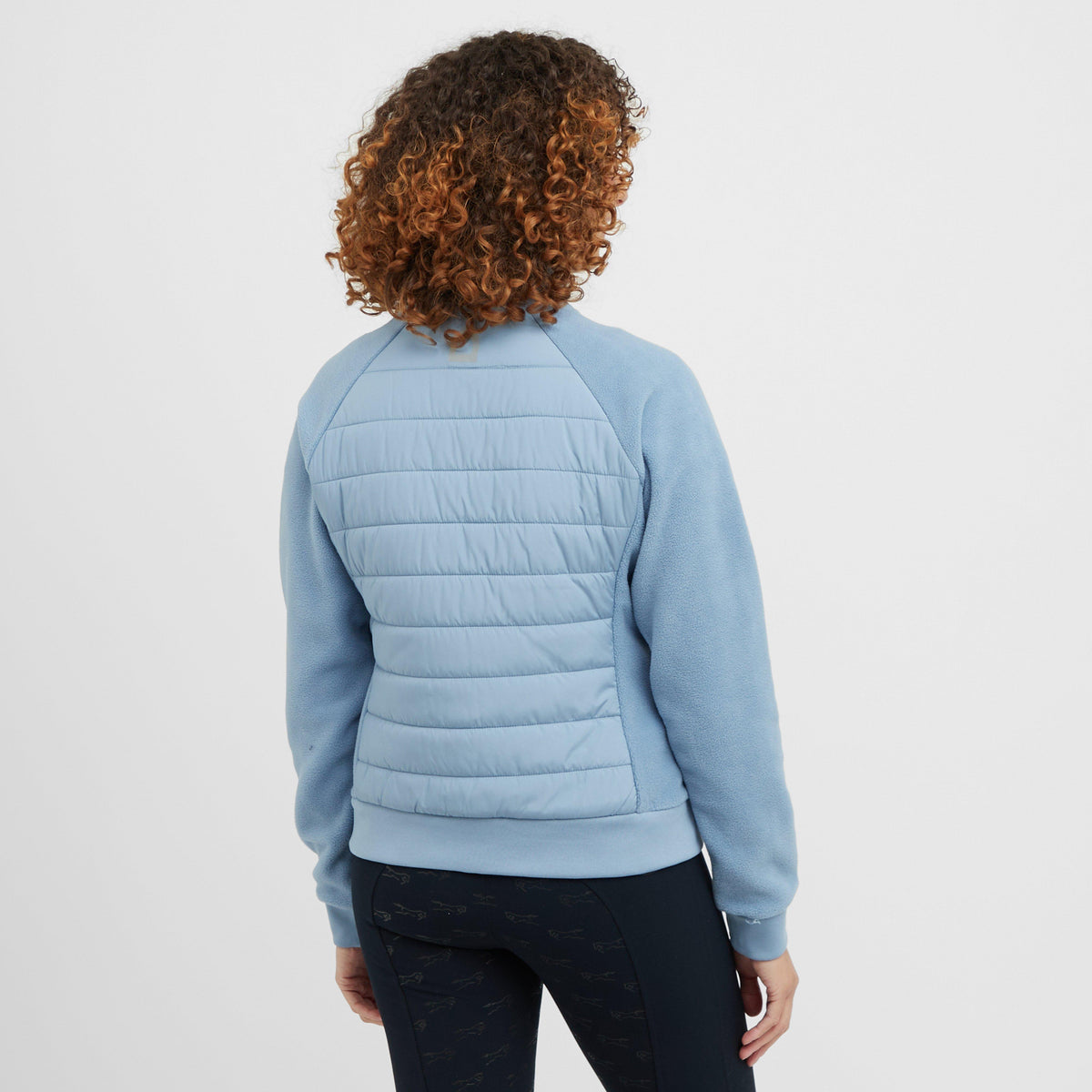 Womens Insulated Hybrid Jacket Blue Fog