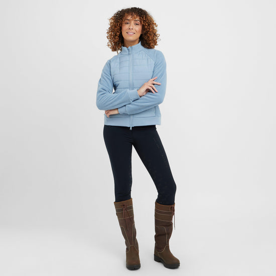 Womens Insulated Hybrid Jacket Blue Fog