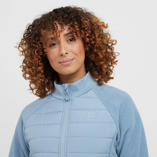 Womens Insulated Hybrid Jacket Blue Fog