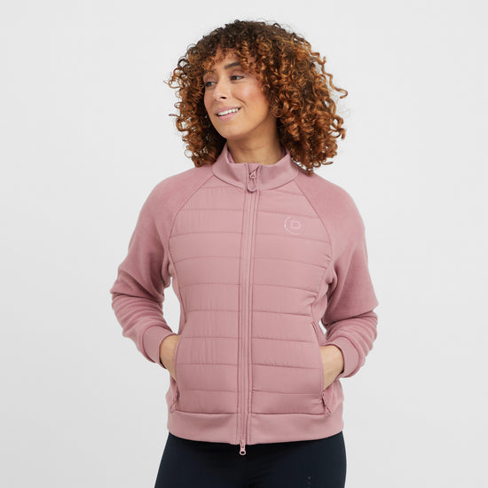 Womens Insulated Hybrid Jacket Dusty Rose