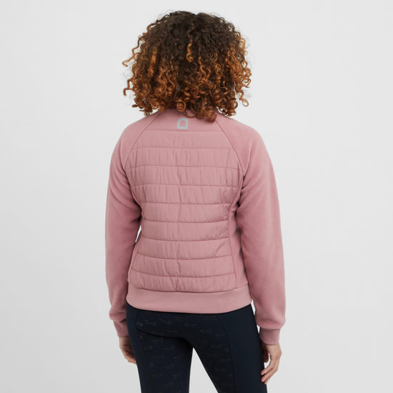 Womens Insulated Hybrid Jacket Dusty Rose