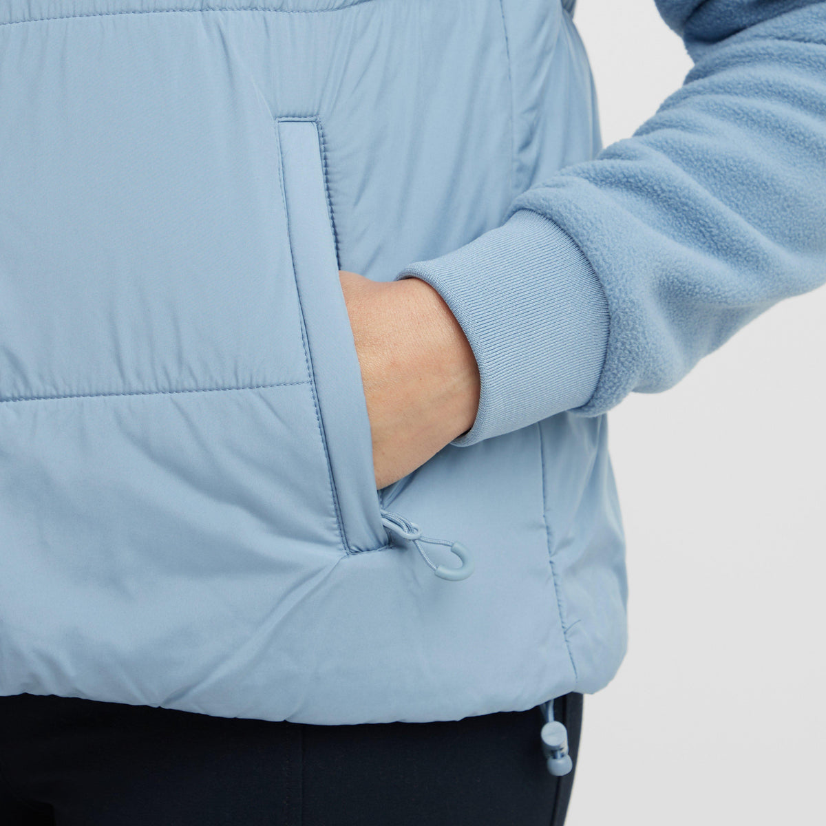 Womens Puffer Bodywarmer Blue Fog