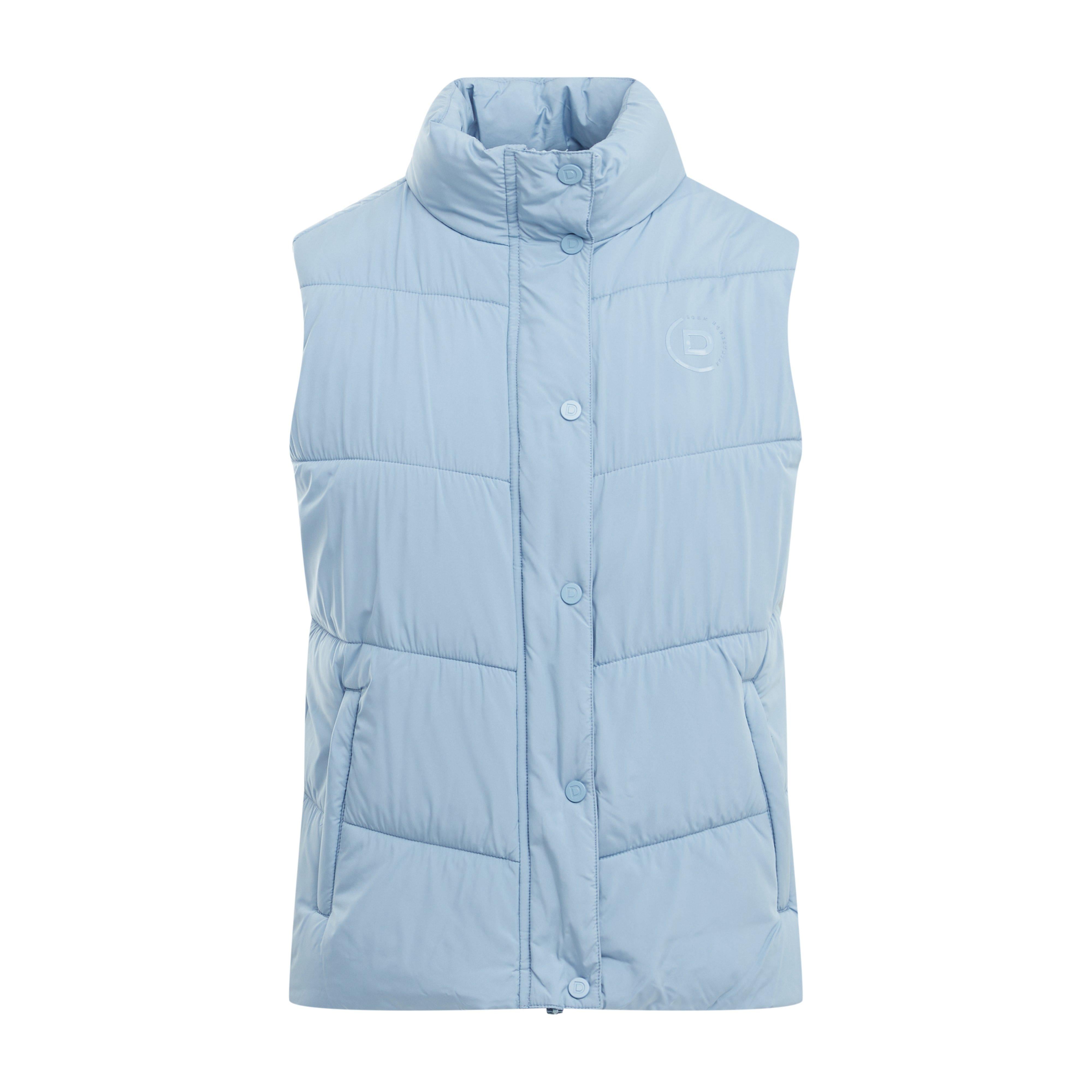 Womens Puffer Bodywarmer Blue Fog