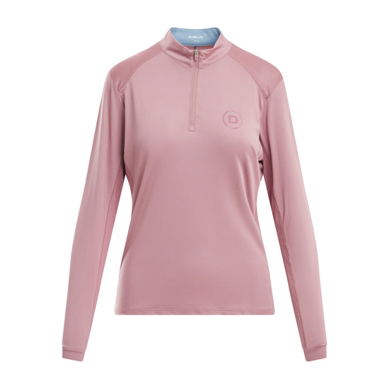 Womens Breathable Long Sleeved Riding Top Dusty Rose