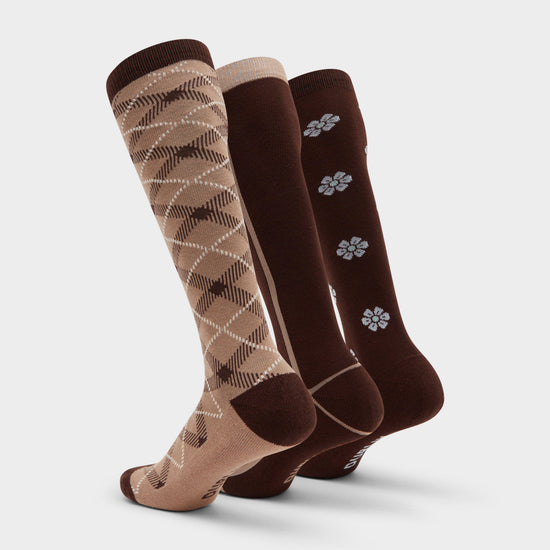 Adults 3 Pack Socks Classic Neutral