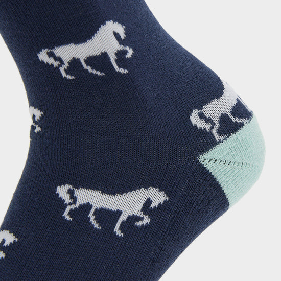 Single Pack Socks Naval Academy/White Horses