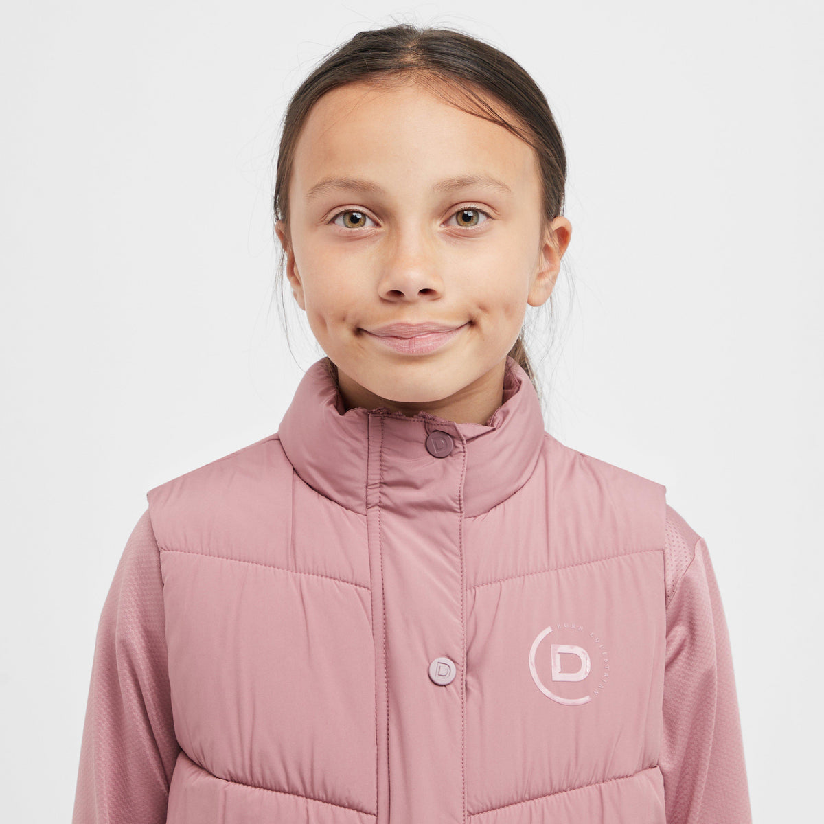 Kids Puffer Bodywarmer Dusty Rose