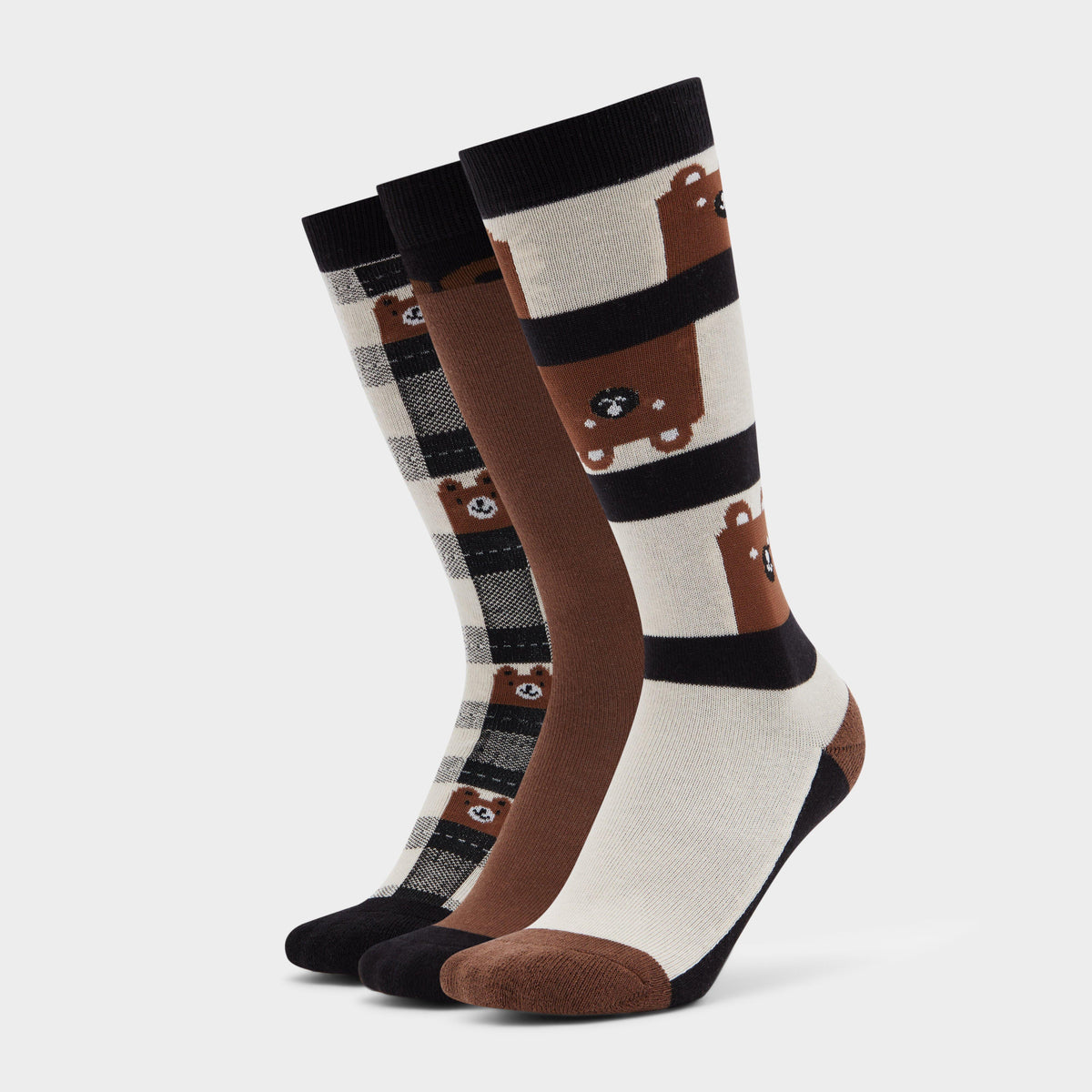 Kids 3 Pack Socks Peekaboo Bear