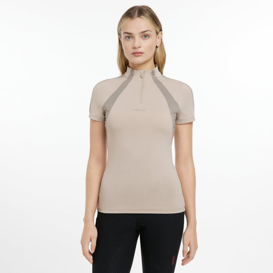 Womens Maria Mesh Short Sleeve Base Layer Almond
