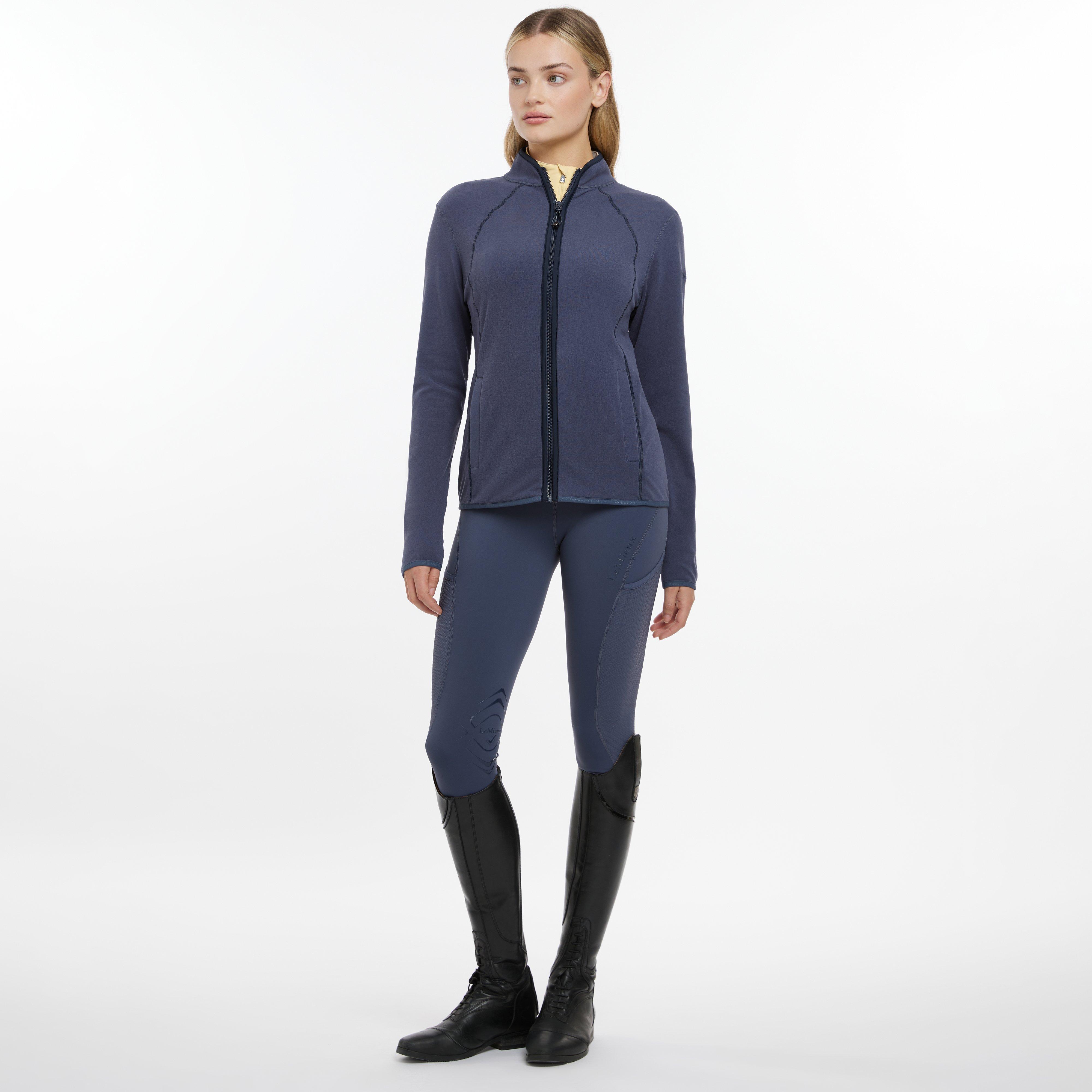 Womens Faye Fleece Zip Through Dusk Blue