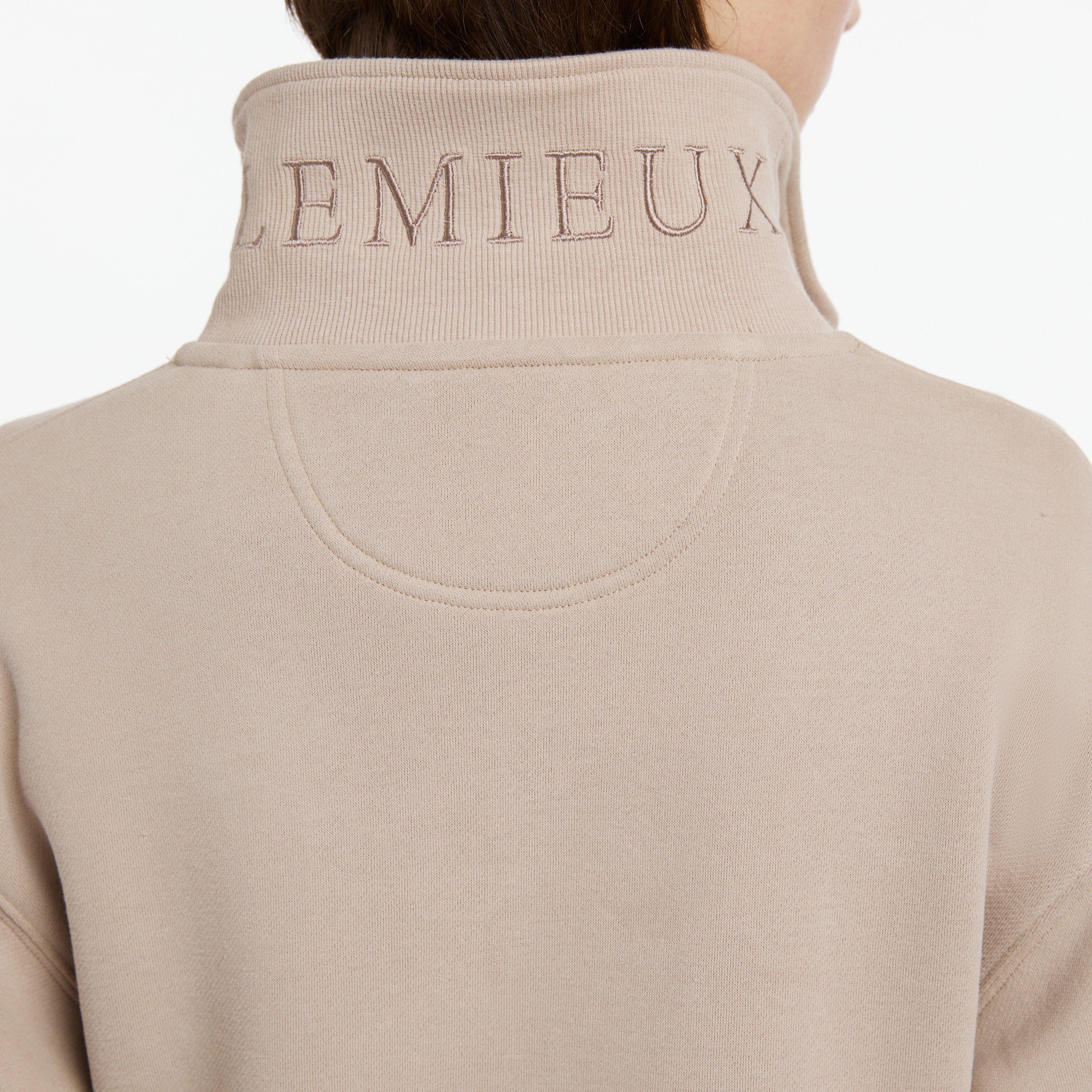 Womens Keira Quarter Neck Sweater Almond