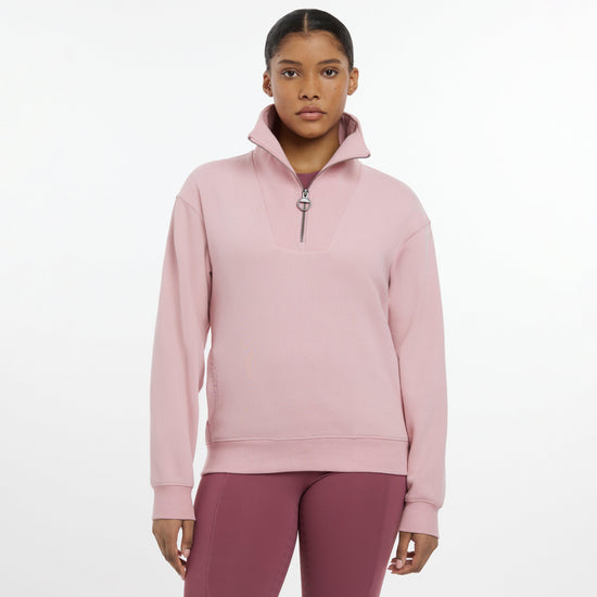 Womens Keira Quarter Neck Sweater Blossom