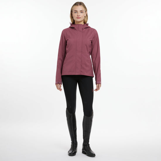 Womens Isla Short Waterproof Jacket Rosewood