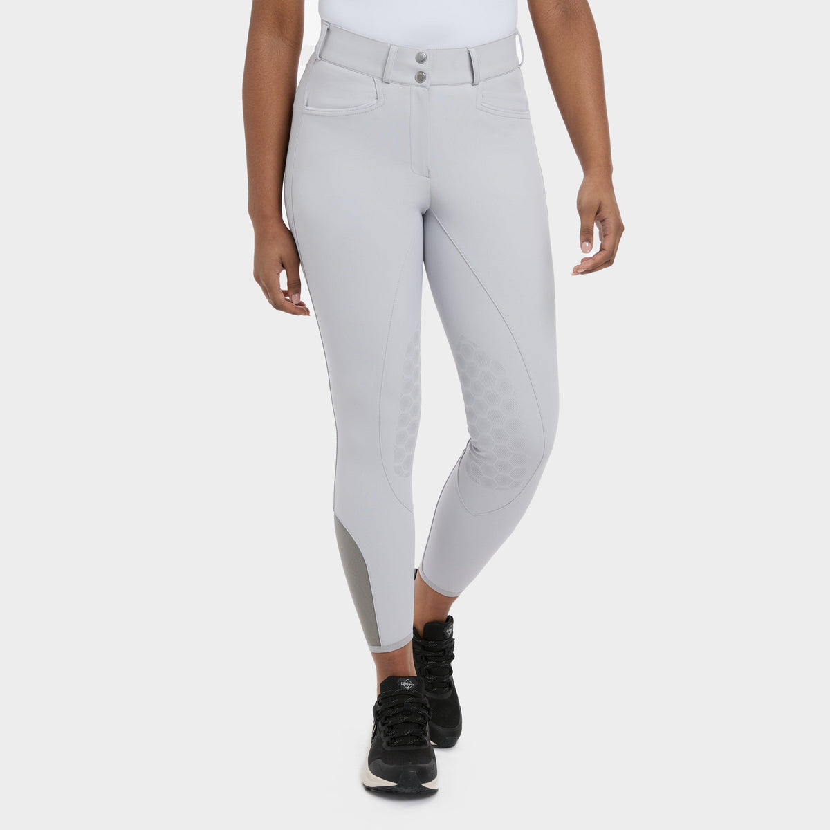 Womens Imogen Knee Grip Breeches Light Grey