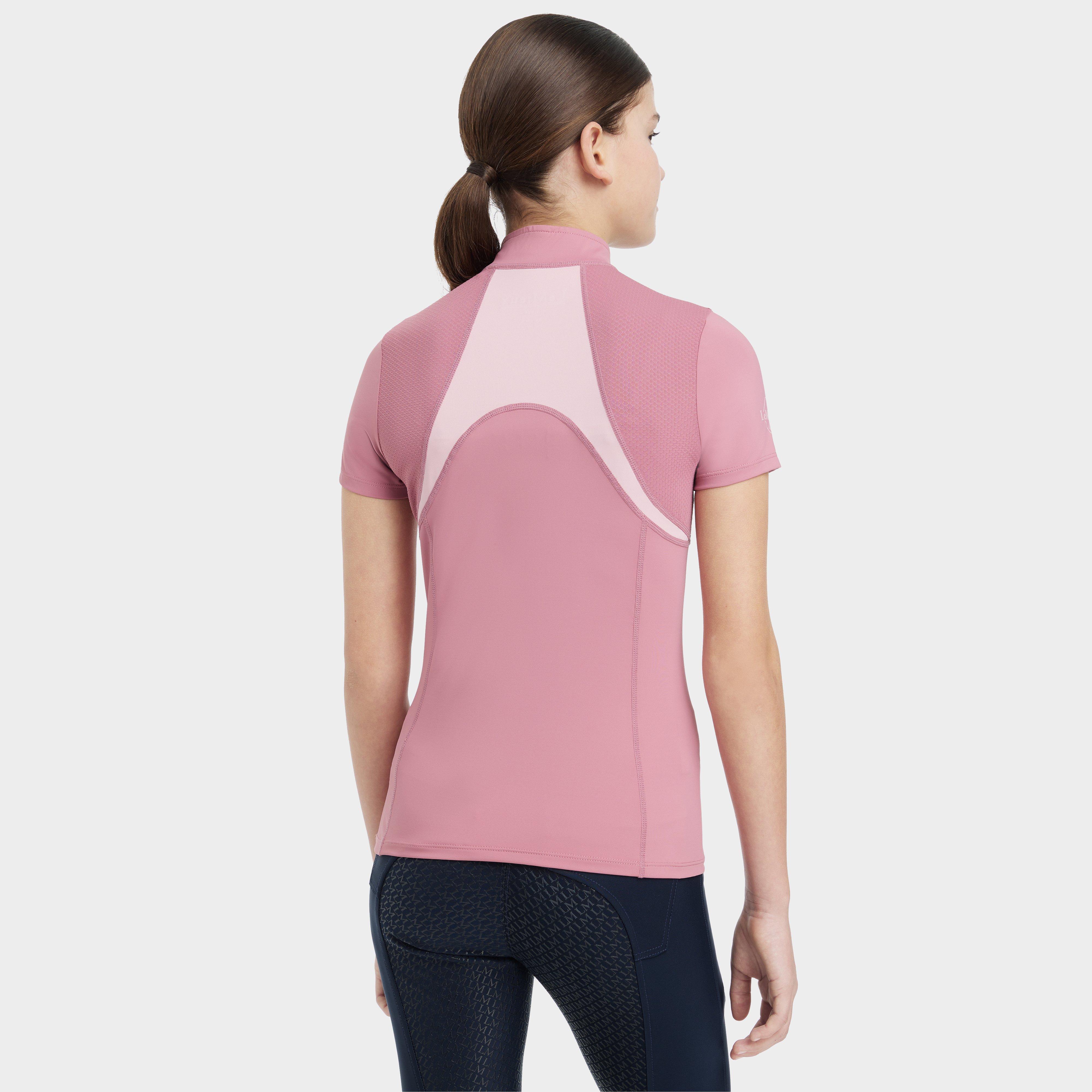 Young Rider Mia Mesh Short Sleeve Base Layer Peony