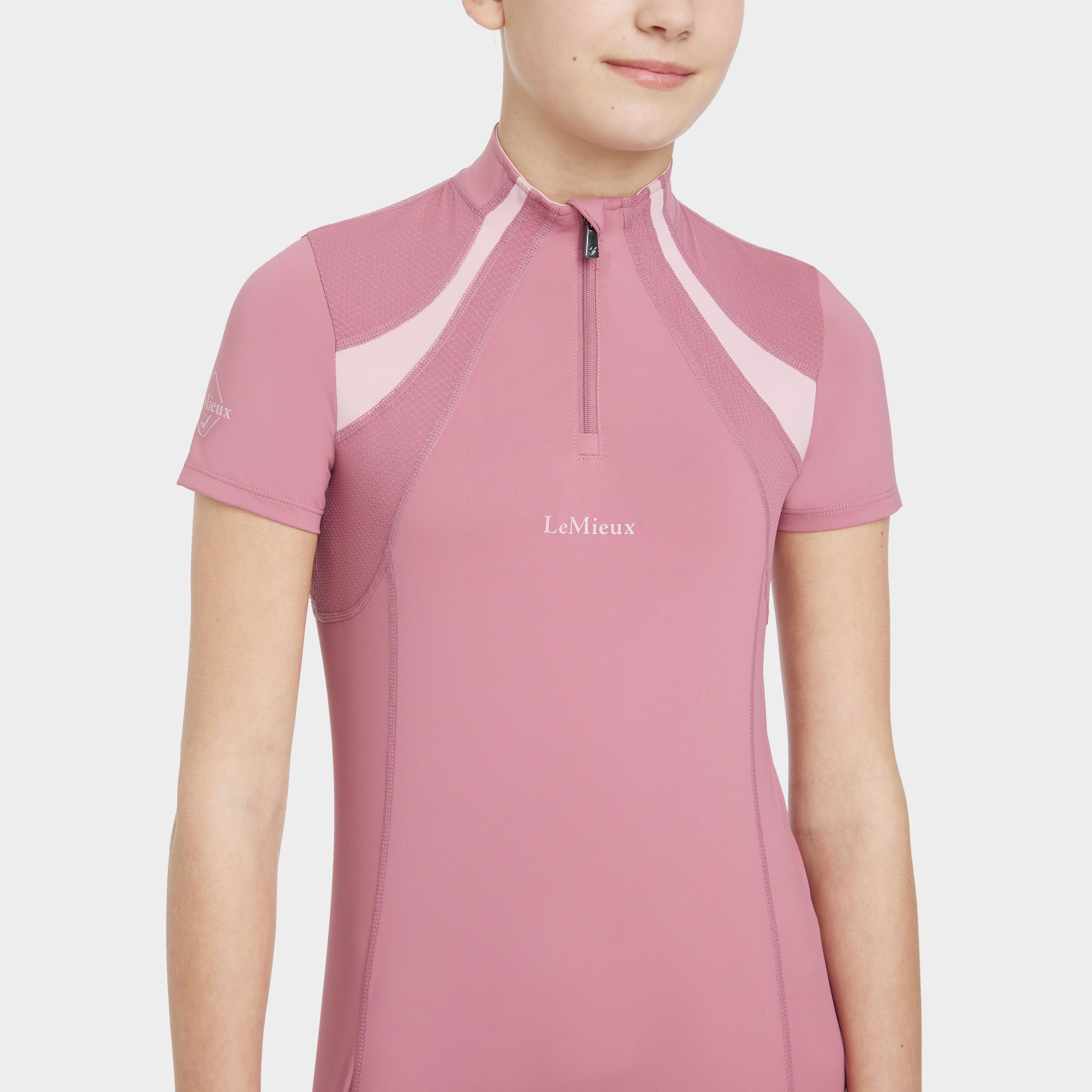 Young Rider Mia Mesh Short Sleeve Base Layer Peony
