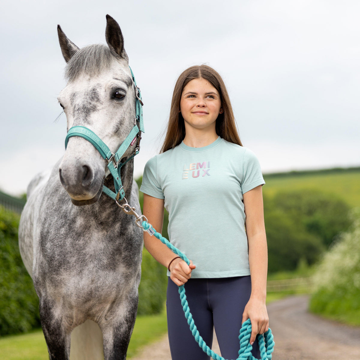 Young Rider Arianna T-Shirt Aqua