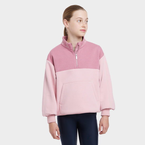 Young Rider Kate Quarter Zip Sweat Blossom