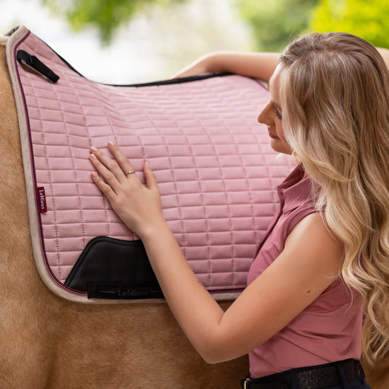 Suede Dressage Saddle Pad Blossom