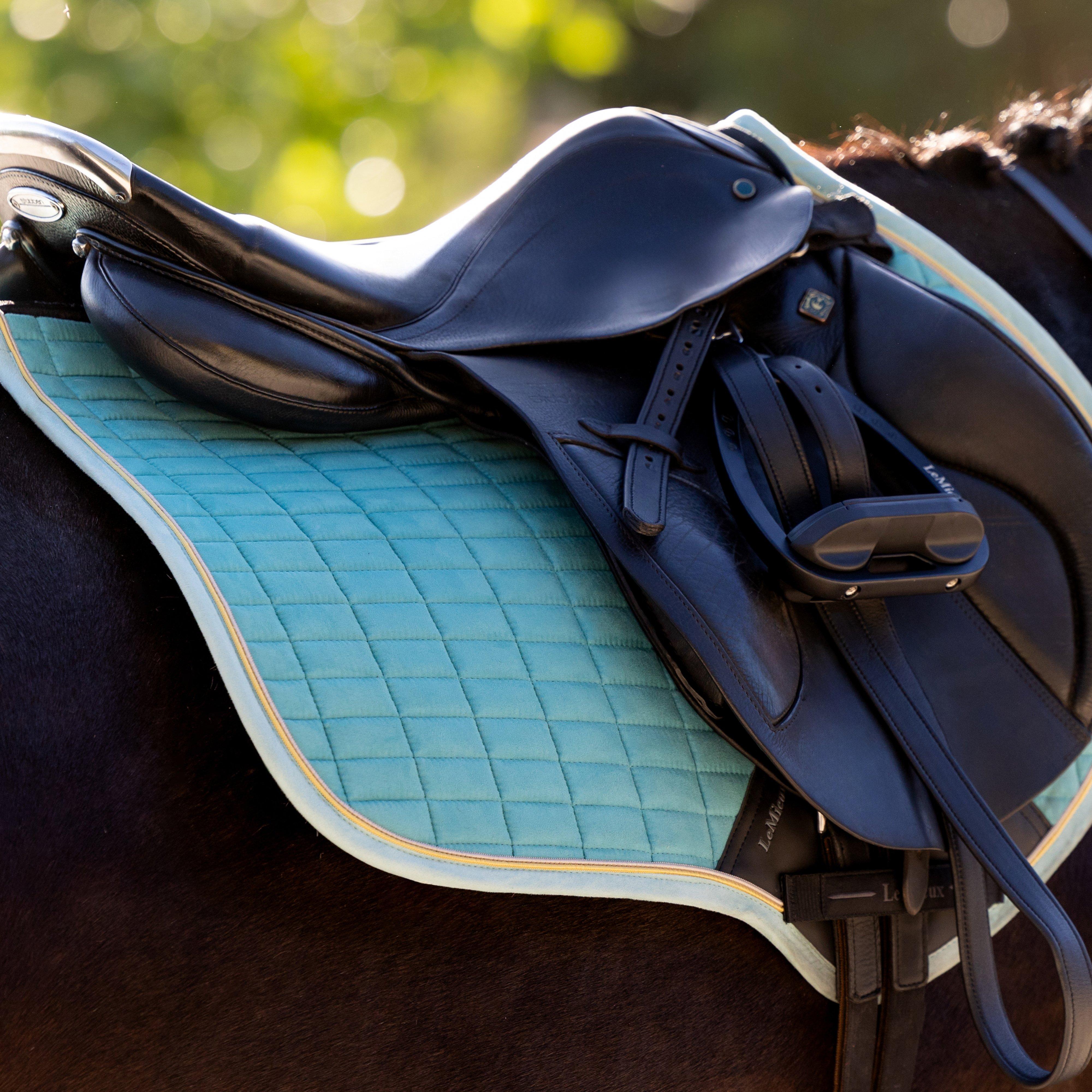 Suede Close Contact Saddle Pad Lagoon