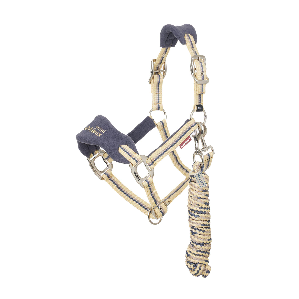 Mini Vogue Headcollar and Leadrope Dusk Blue