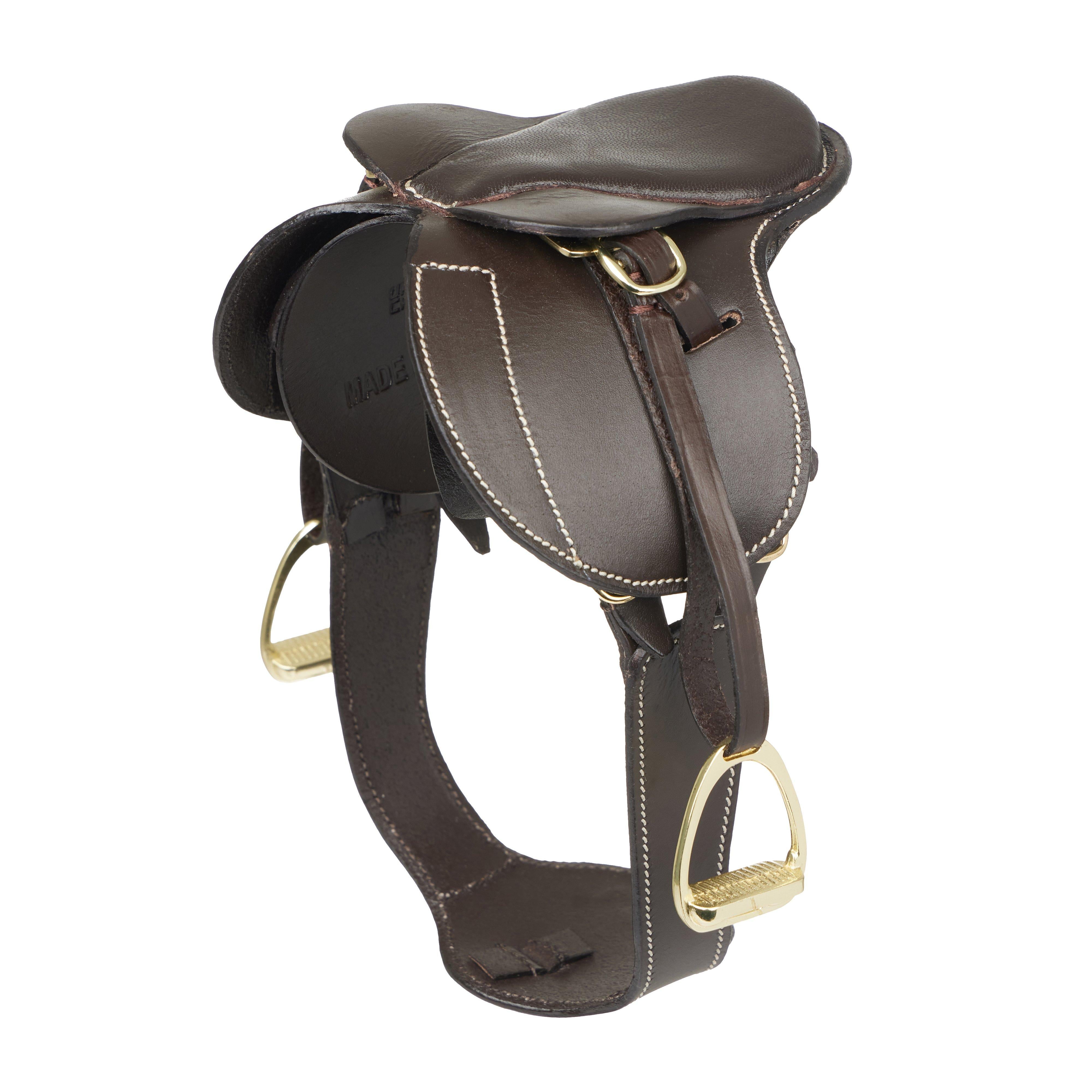 Toy Pony Jump Saddle & Stud Girth Brown