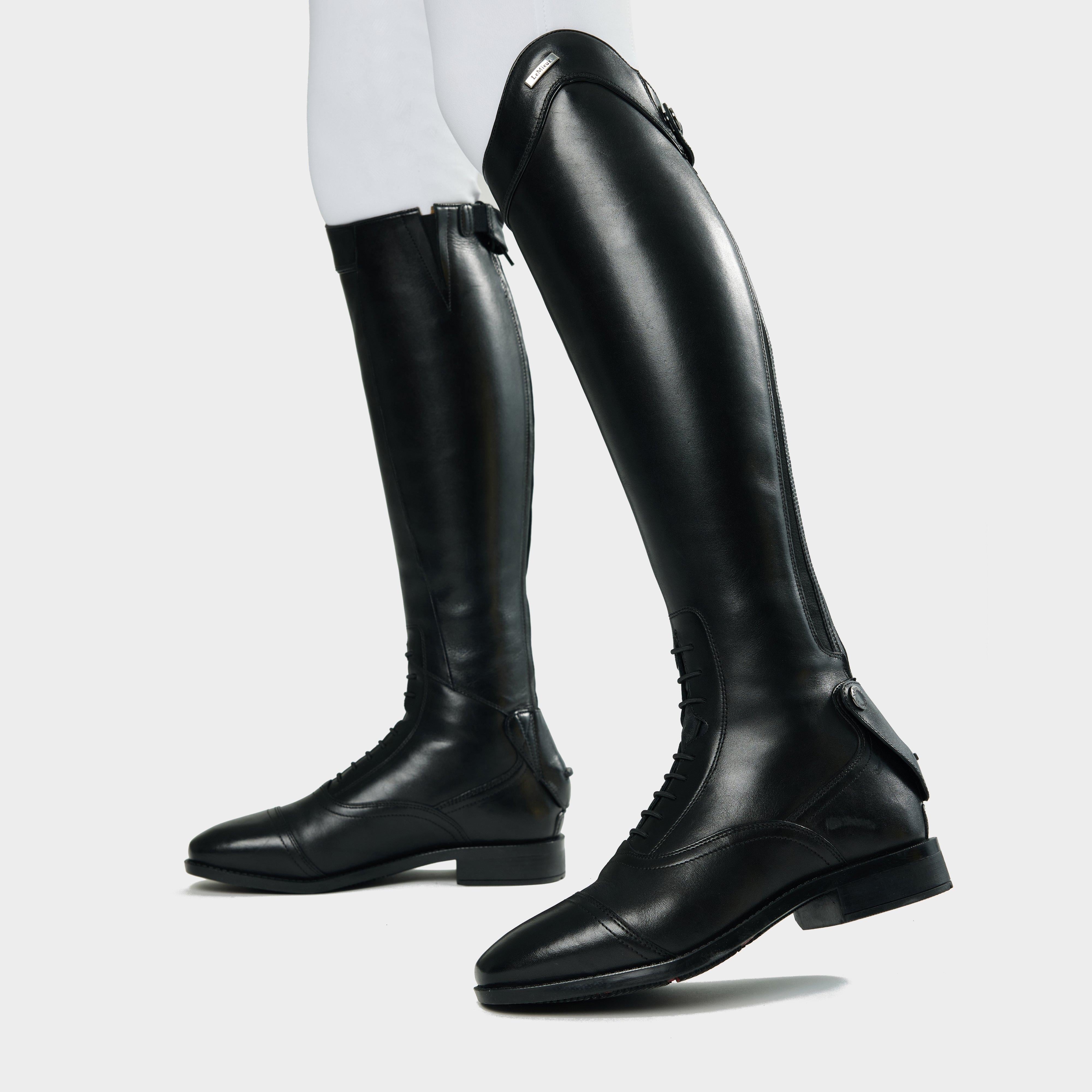 Womens Field Riding Boots Long Black