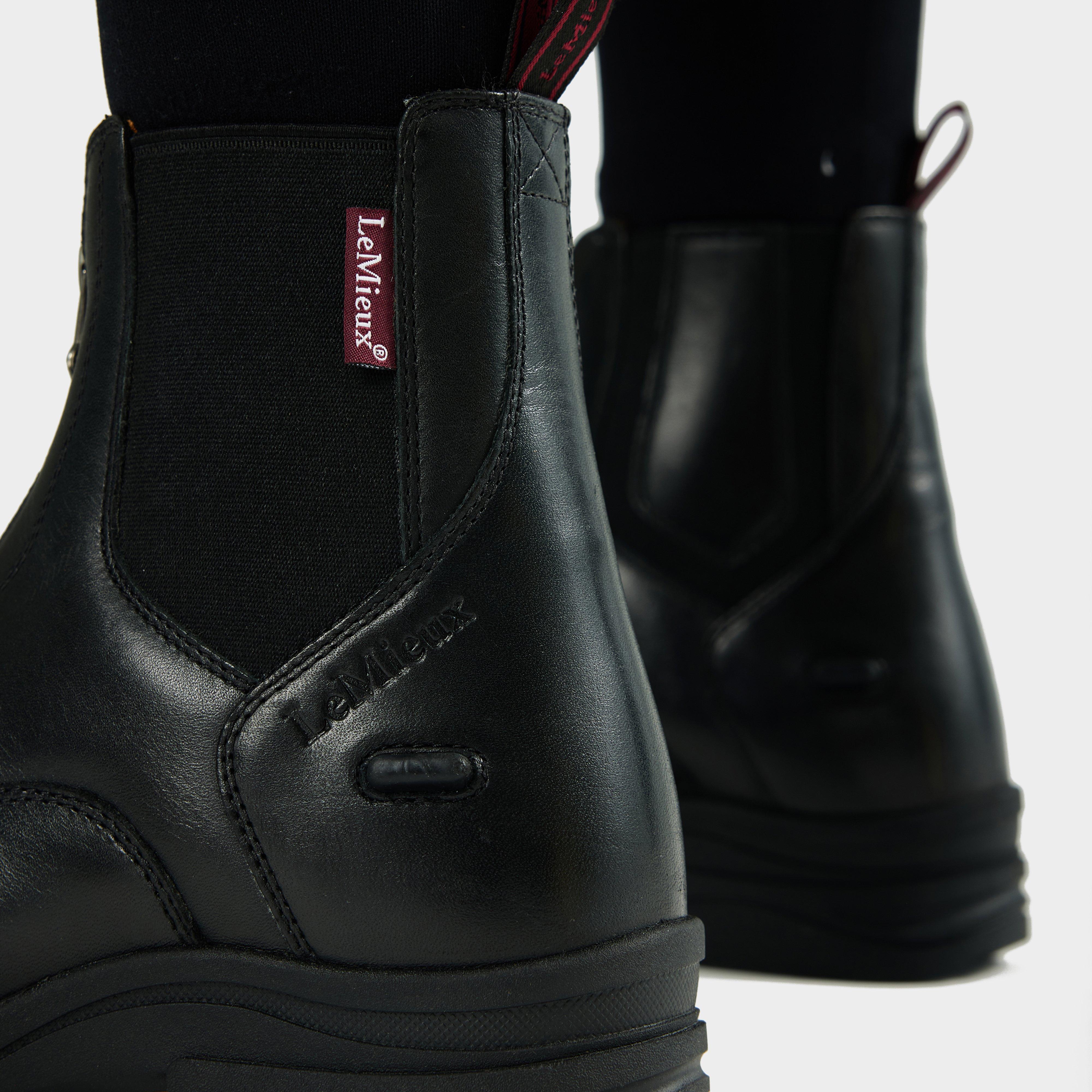 Womens Zip Paddock Boots Black