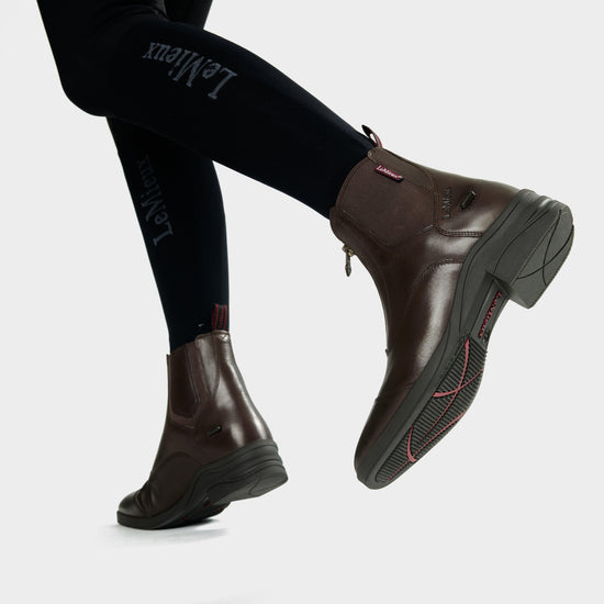 Womens Zip Paddock Boots Brown