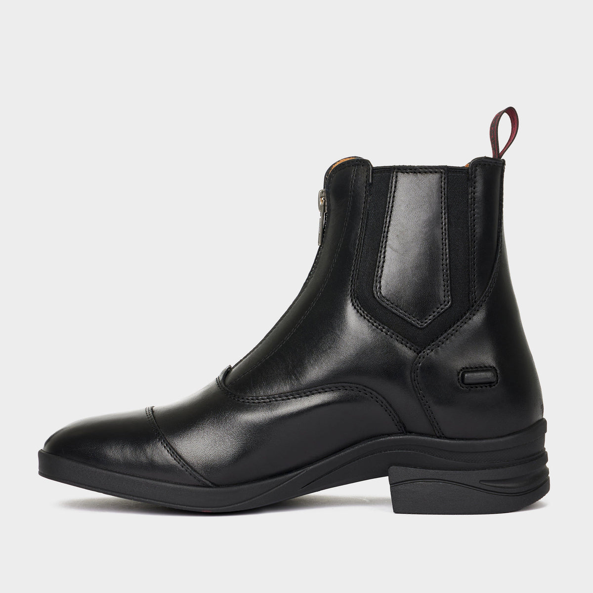 Kids Zip Paddock Boots Black