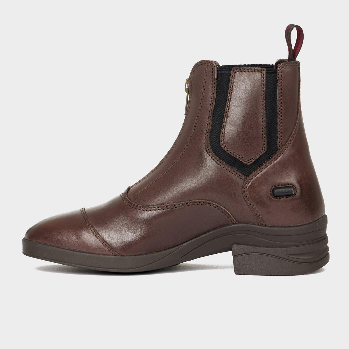 Kids Zip Paddock Boots Brown