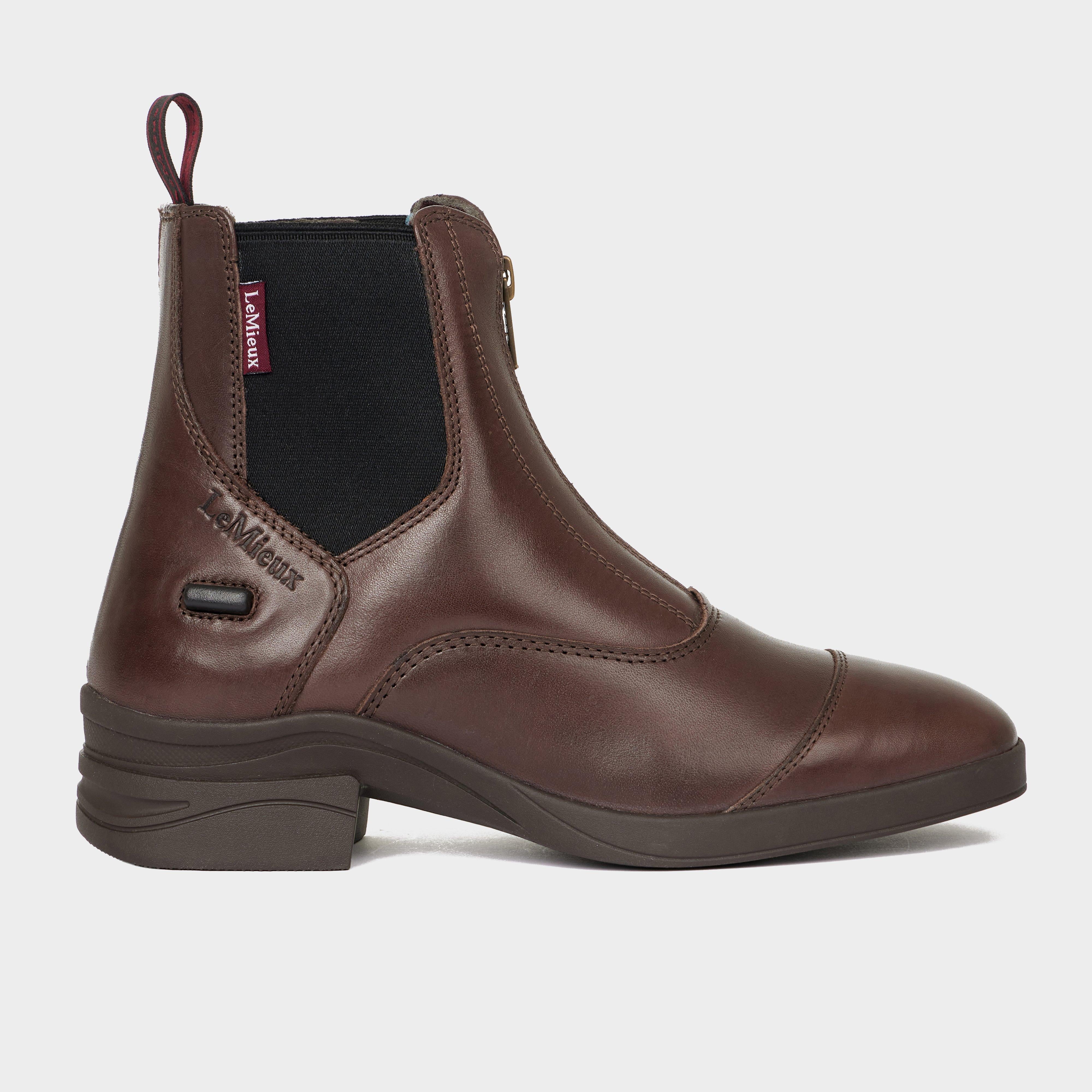 Kids Zip Paddock Boots Brown