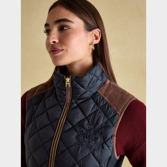 Womens Braemar Luxe Gilet Navy