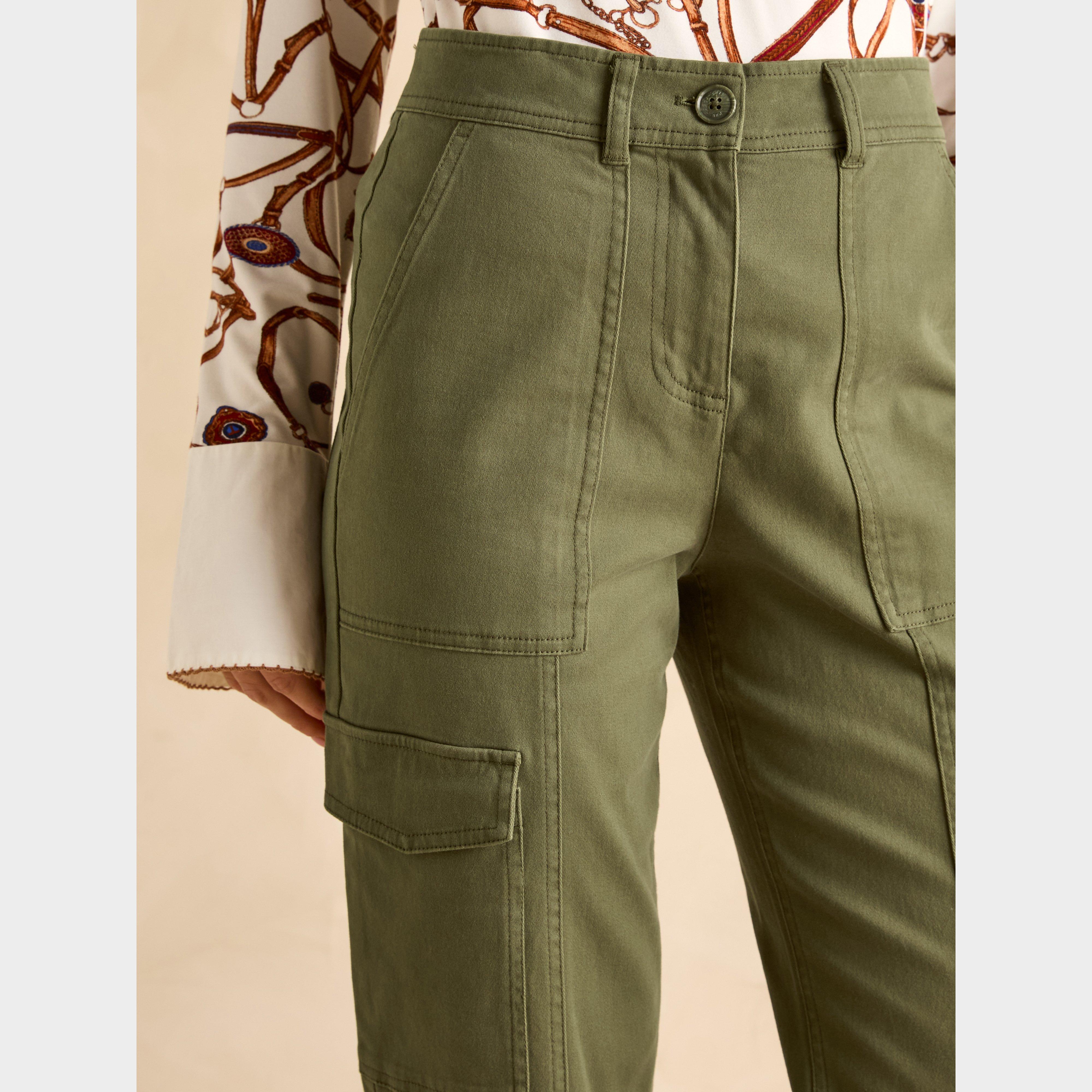 Womens Cargo Trousers Khaki