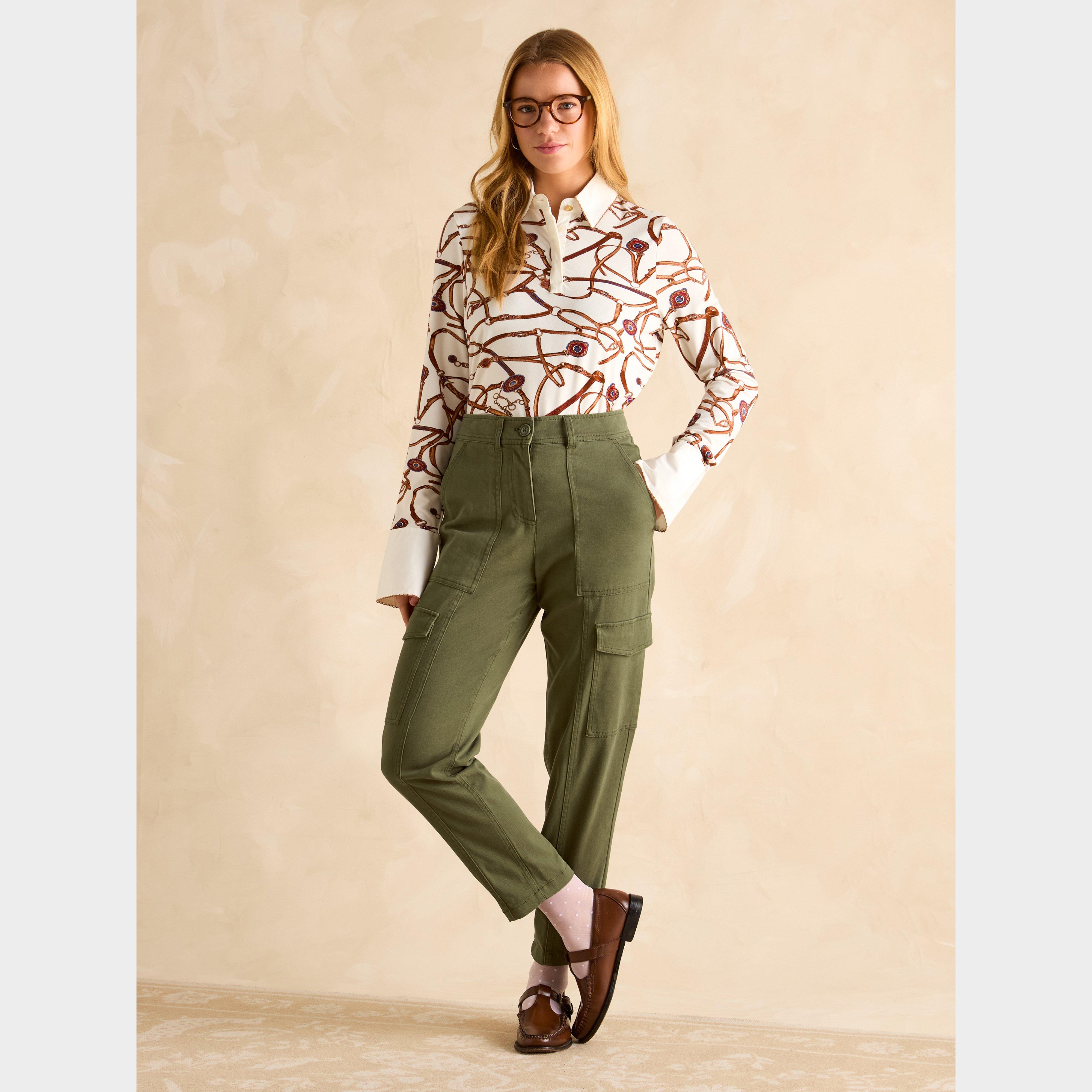 Womens Cargo Trousers Khaki