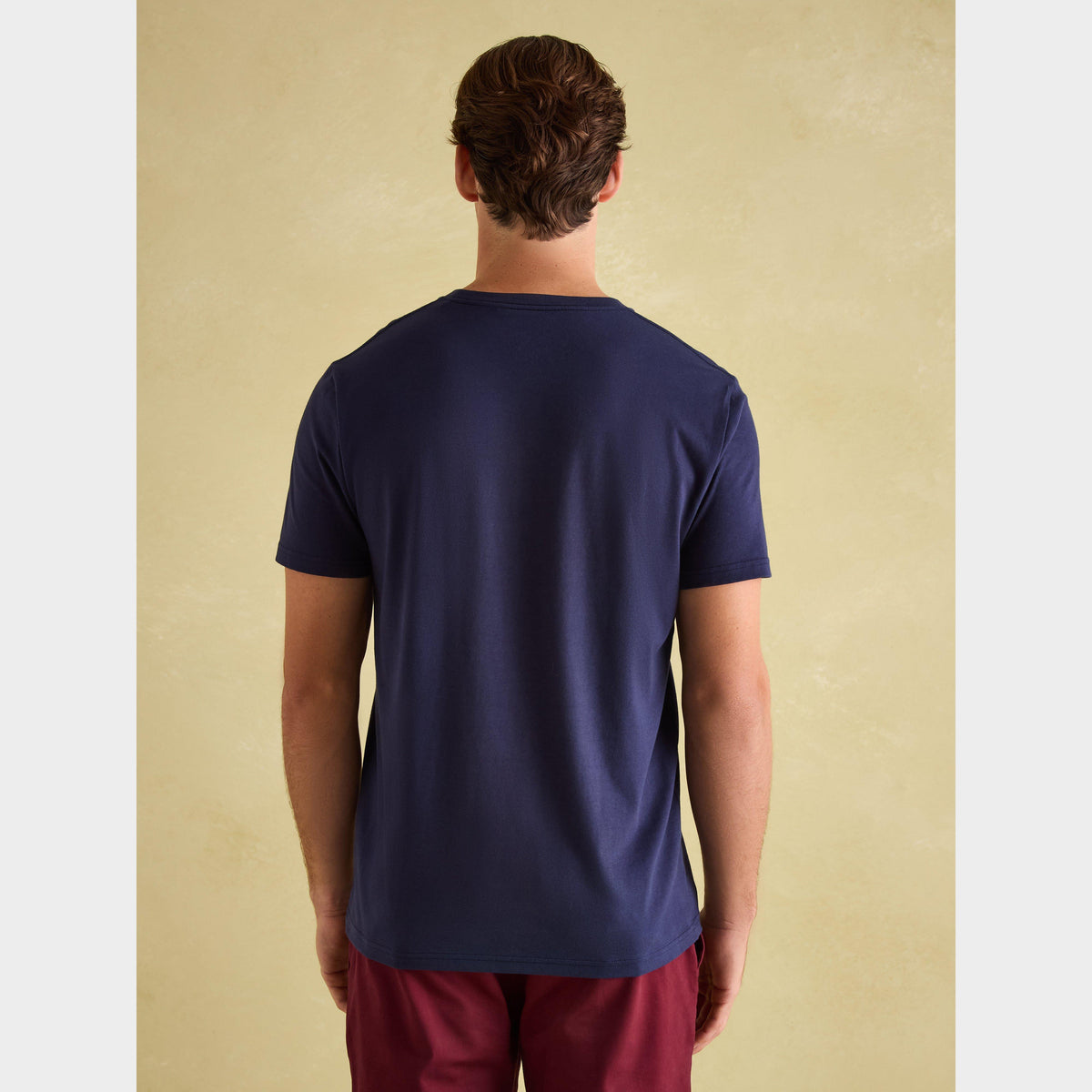 Mens Denton Jersey Crew Neck T-Shirt Navy