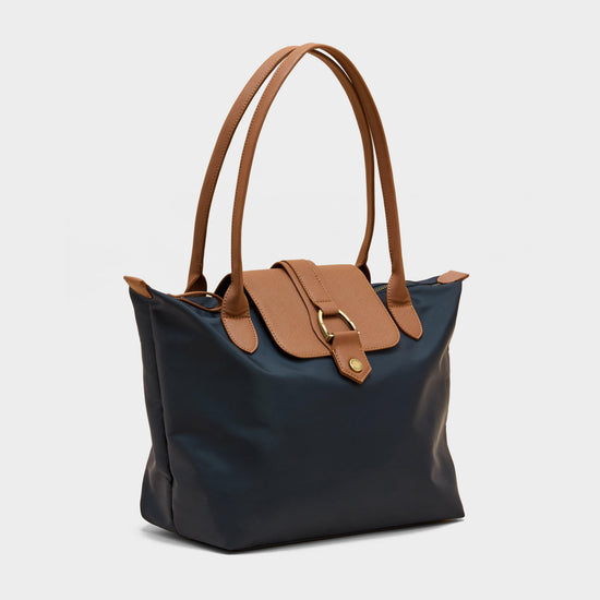 Edie Nylon Tote Navy