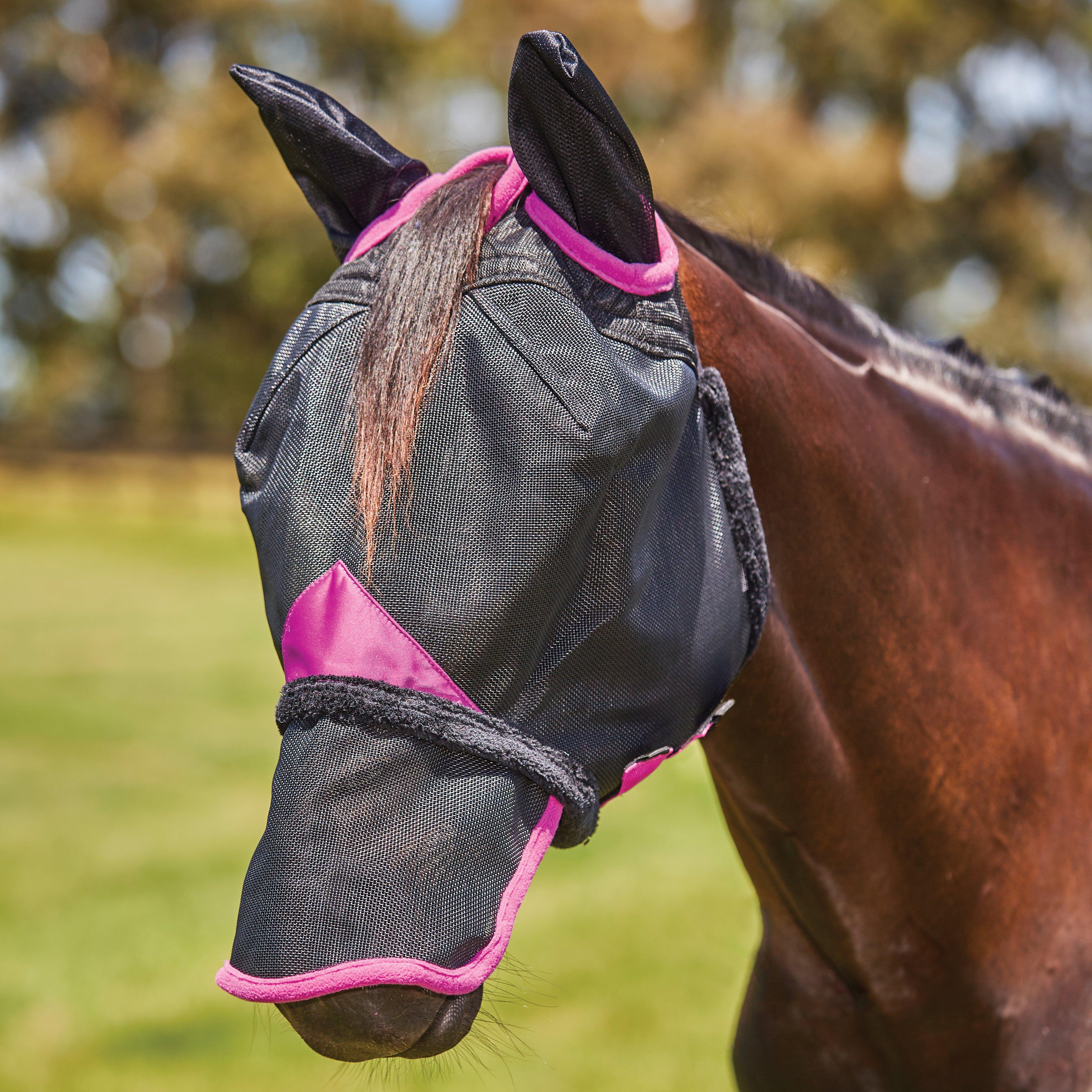 ComFiTec deluxe Durable Mesh Mask With Ears & Nose Black/Purple