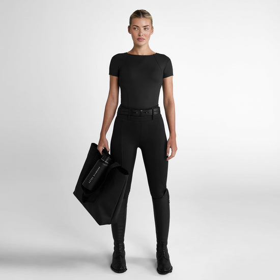 Womens Full Seat Compression Breeches Black