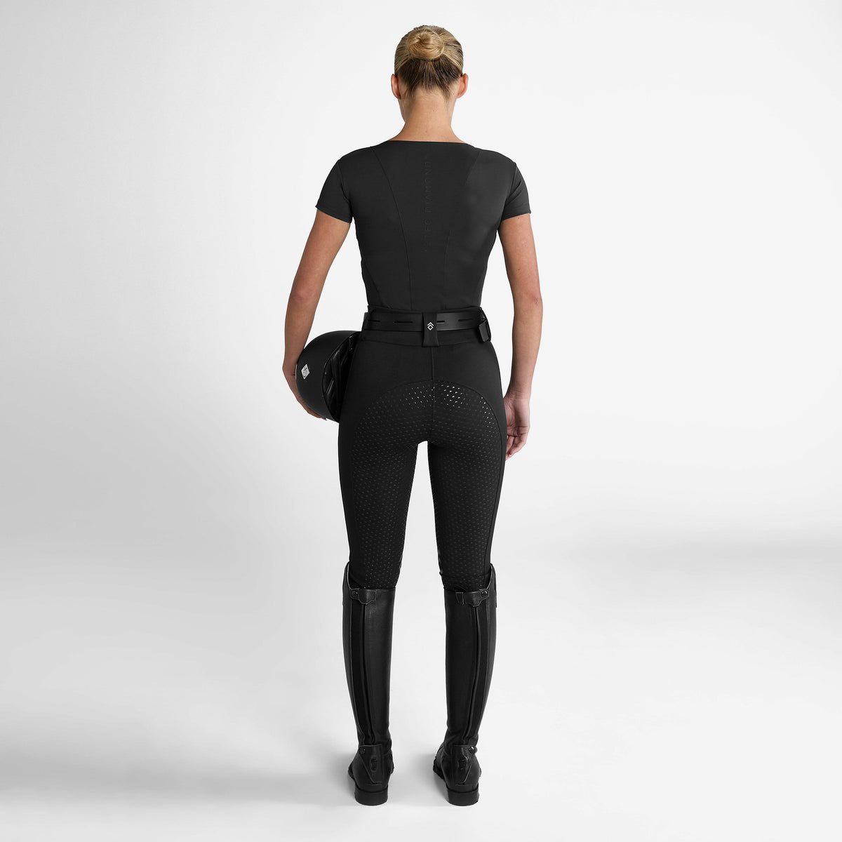 Womens Full Seat Compression Breeches Black