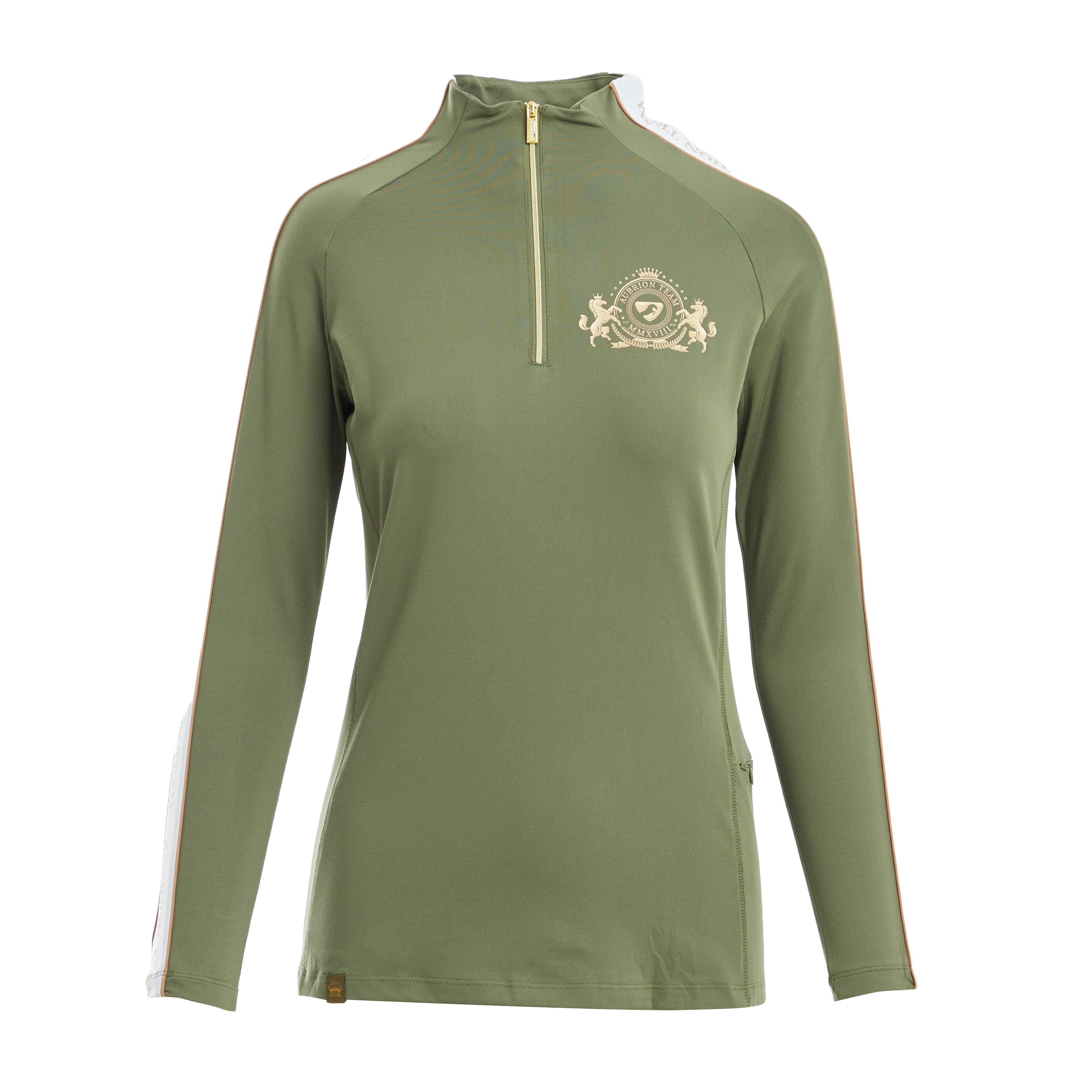 Womens Team Long Sleeved Base Layer Moss