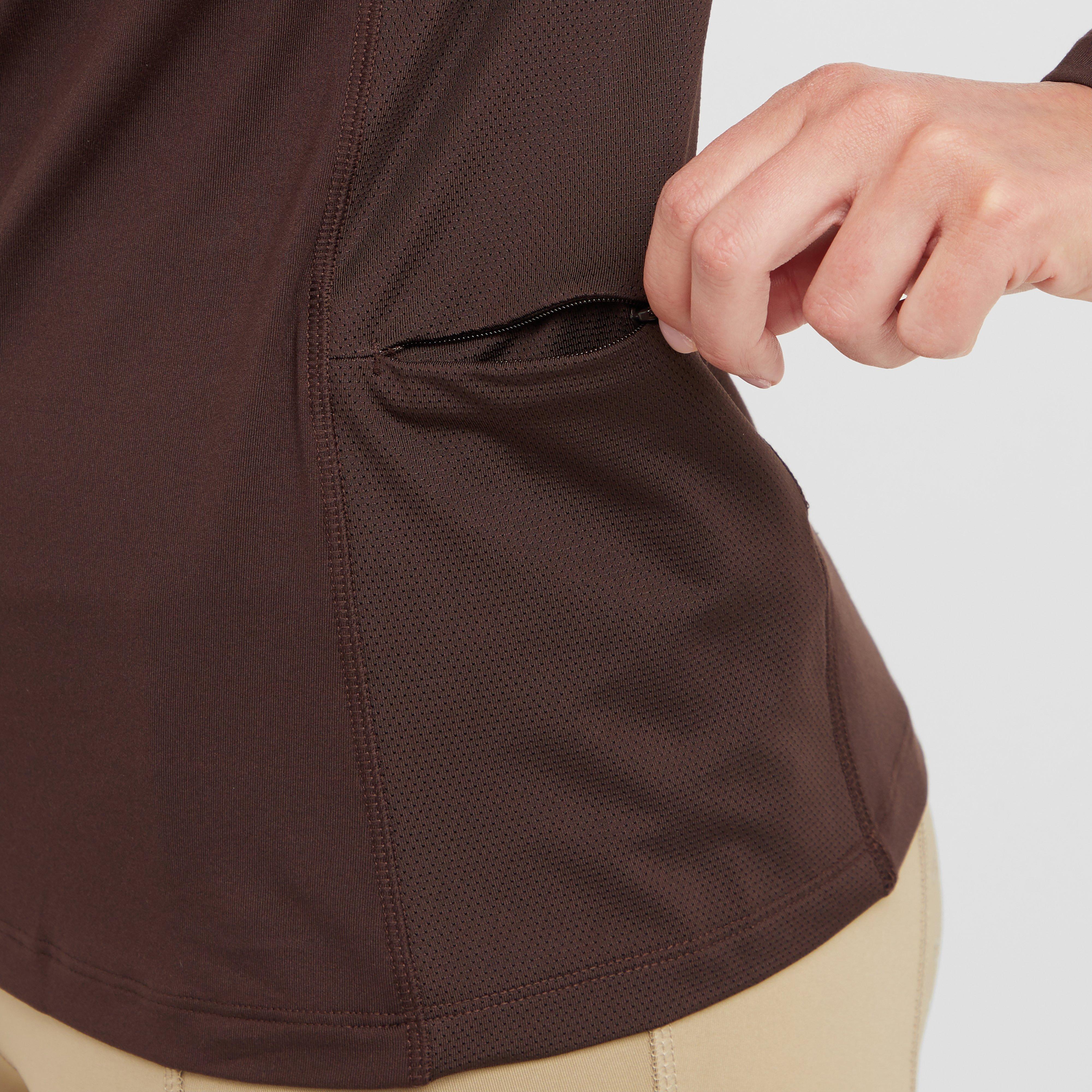 Womens Team Long Sleeved Base Layer Umber