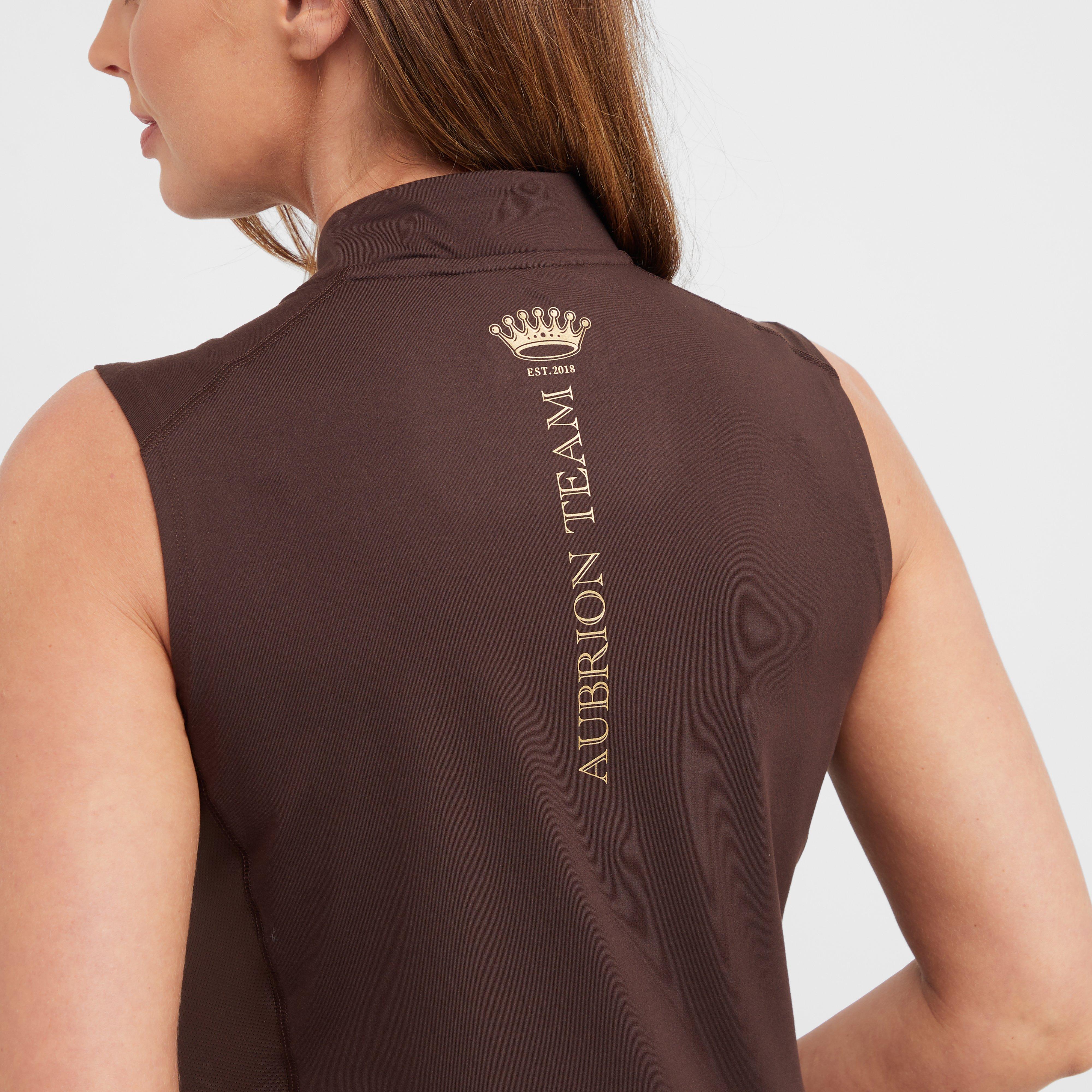 Womens Team Sleeveless Base Layer Umber