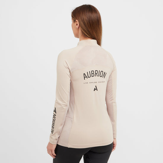 Womens React Long Sleeve Base Layer Sand