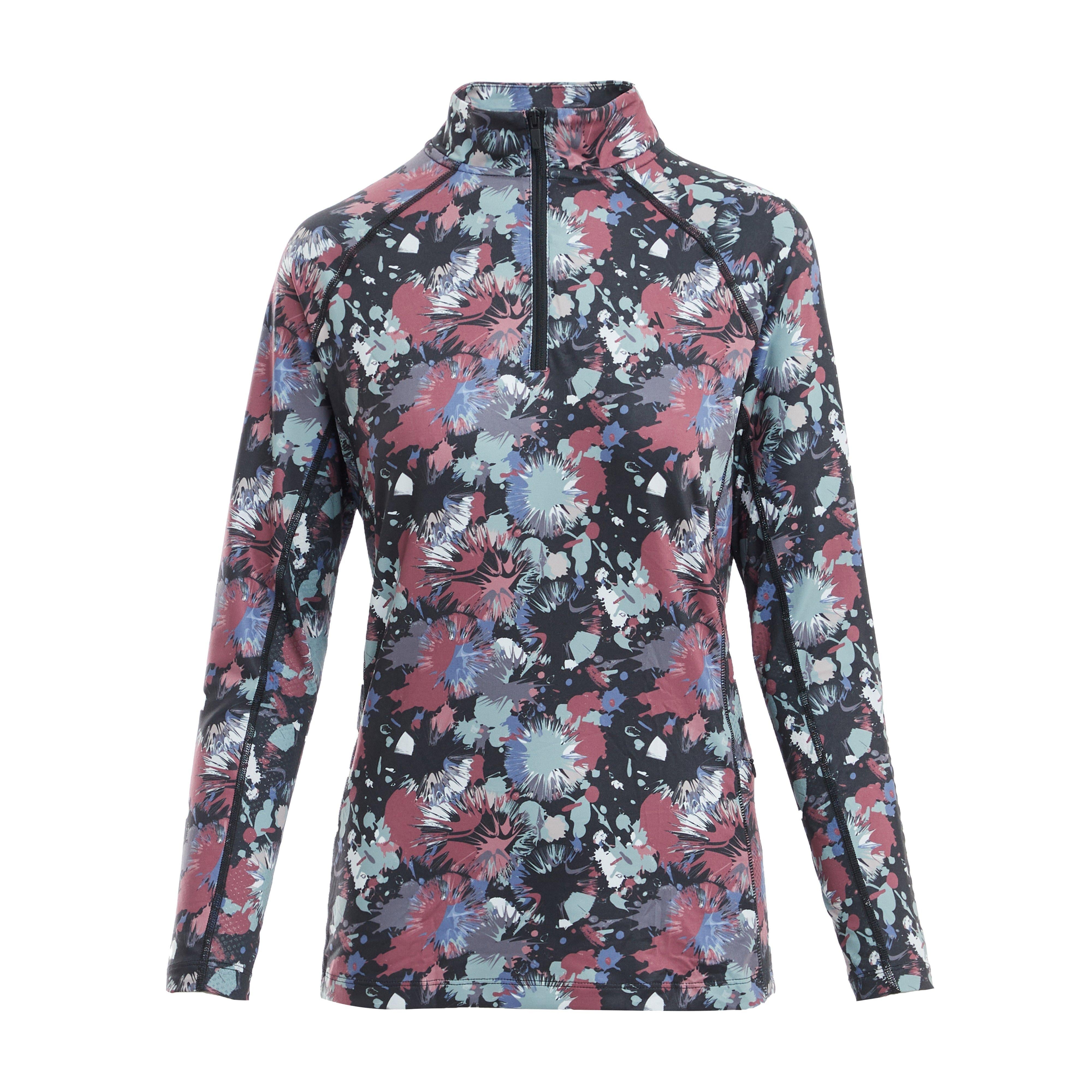 Womens React Long Sleeve Base Layer Abstract