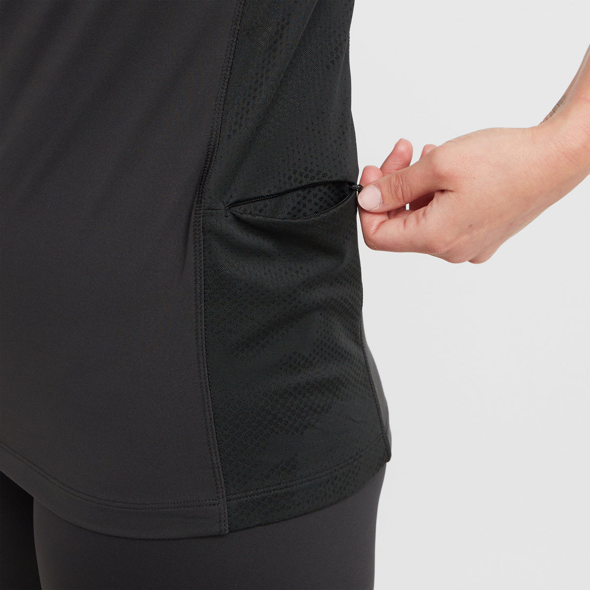 Womens React Short Sleeve Base Layer Shadow