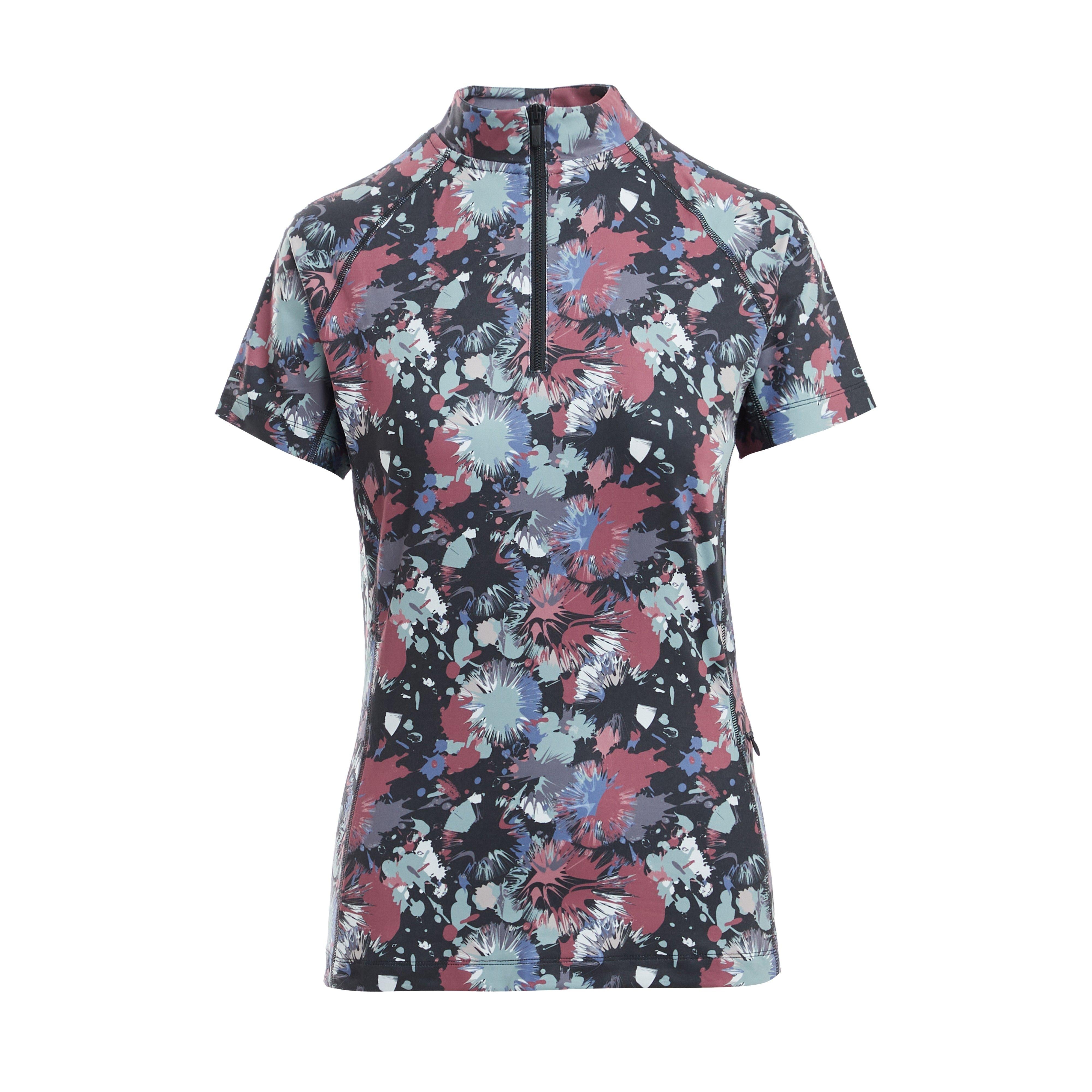 Womens React Short Sleeve Base Layer Abstract