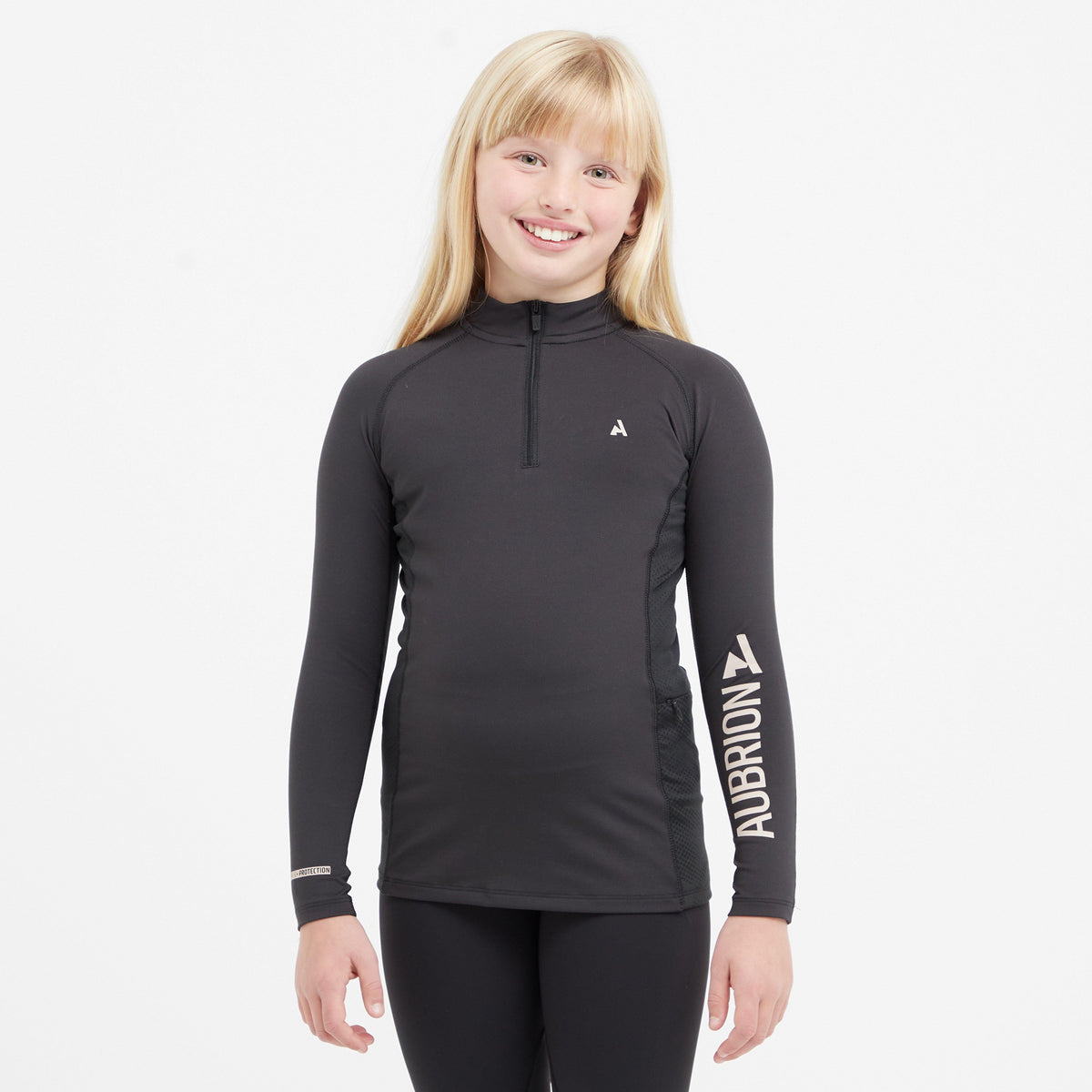 Young Rider React Long Sleeve Base Layer Shadow