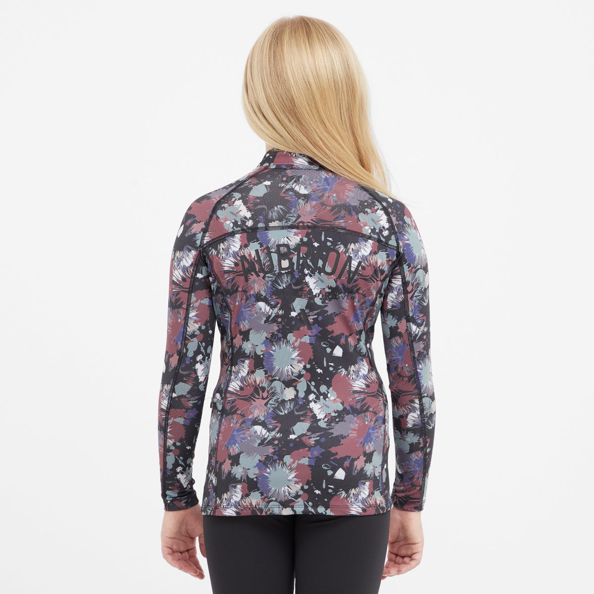 Young Rider React Long Sleeve Base Layer Abstract