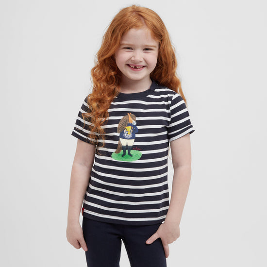 Kids Winnie & Me T-Shirt Navy Stripe